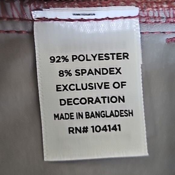 Walter Hagen Men's Perfect 11 Slim Fit Pants - Maroon/White - Size 42x30 - NWT - Picture 8 of 9